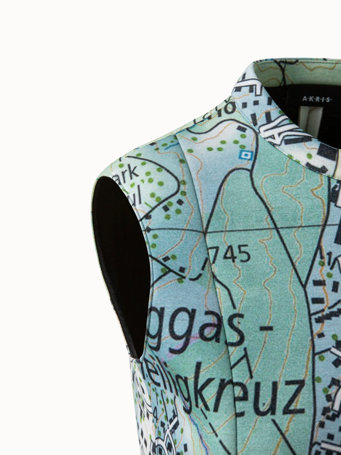 Blouse Neoprene St. Gallen Map Print