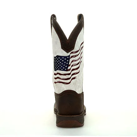DURANGO Men's Rebel Distressed Flag Embroidery Western Boot DDB0312