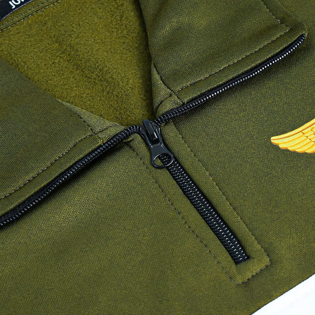 Jupiter Aviator Synthetic Poly Fleece Men Sweat Shirt Top