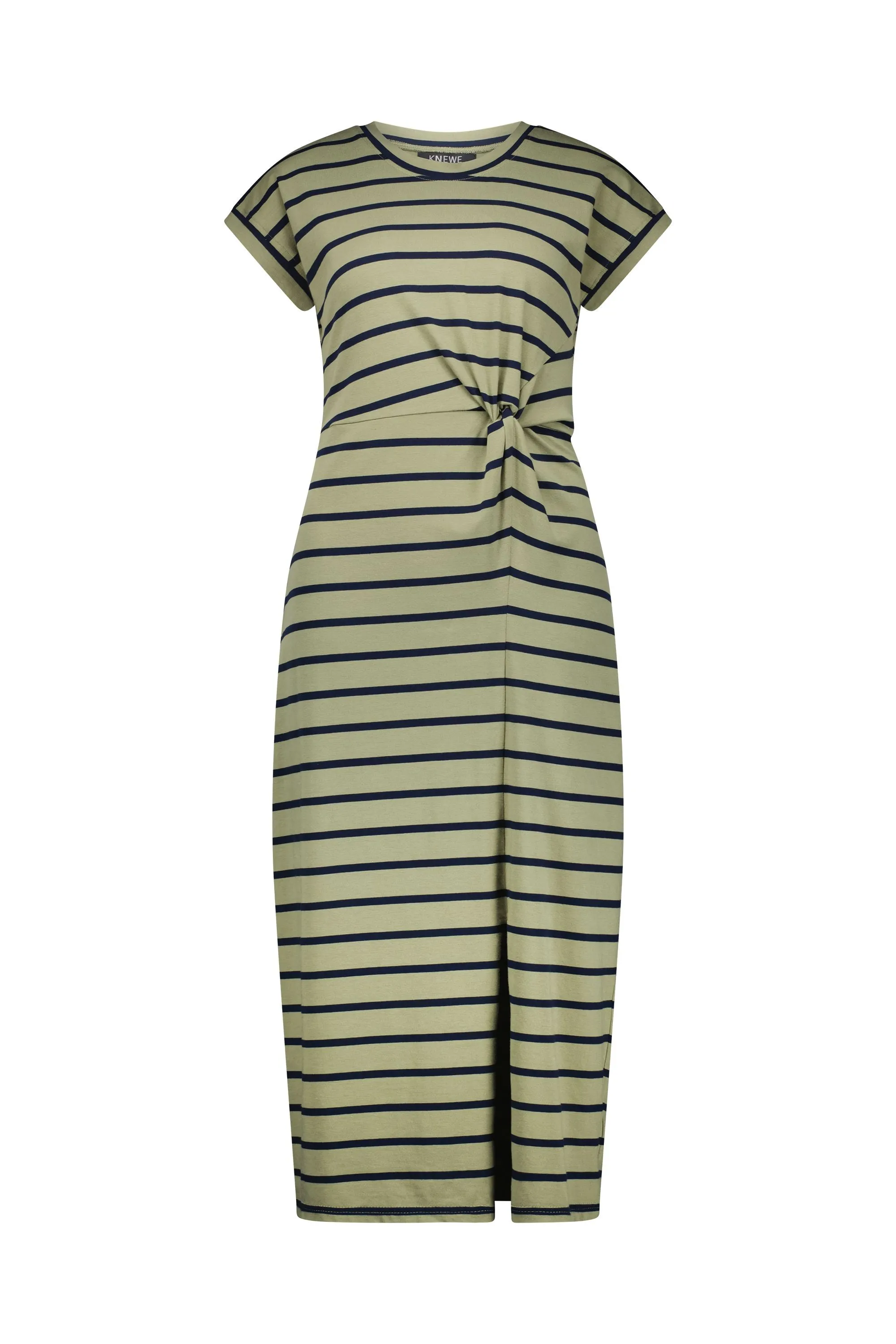 Knewe - Parker Dress-Khaki Stripe