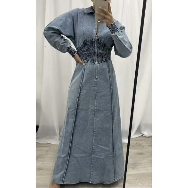 Lula Denim Maxi Dress