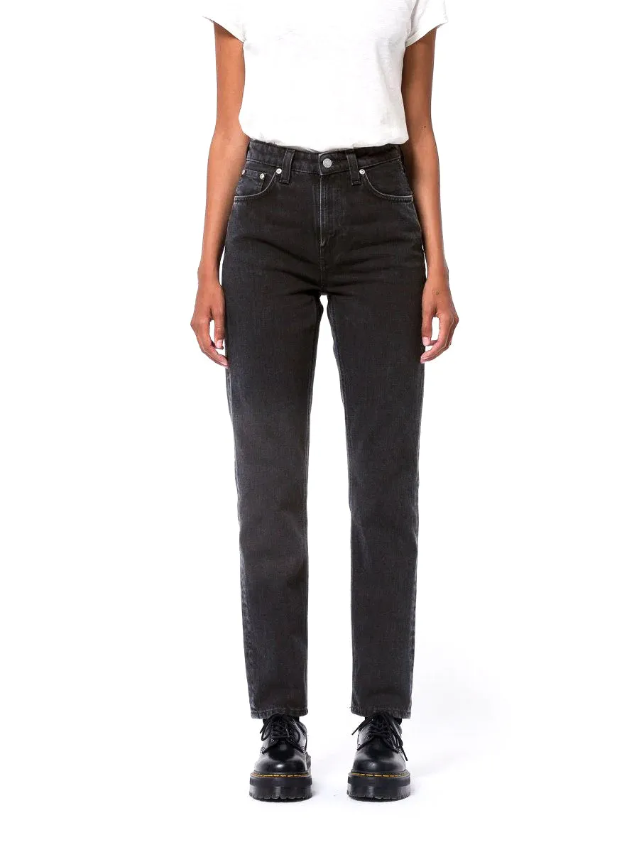 Nudie Jeans Women - Breezy Britt - Black Worn