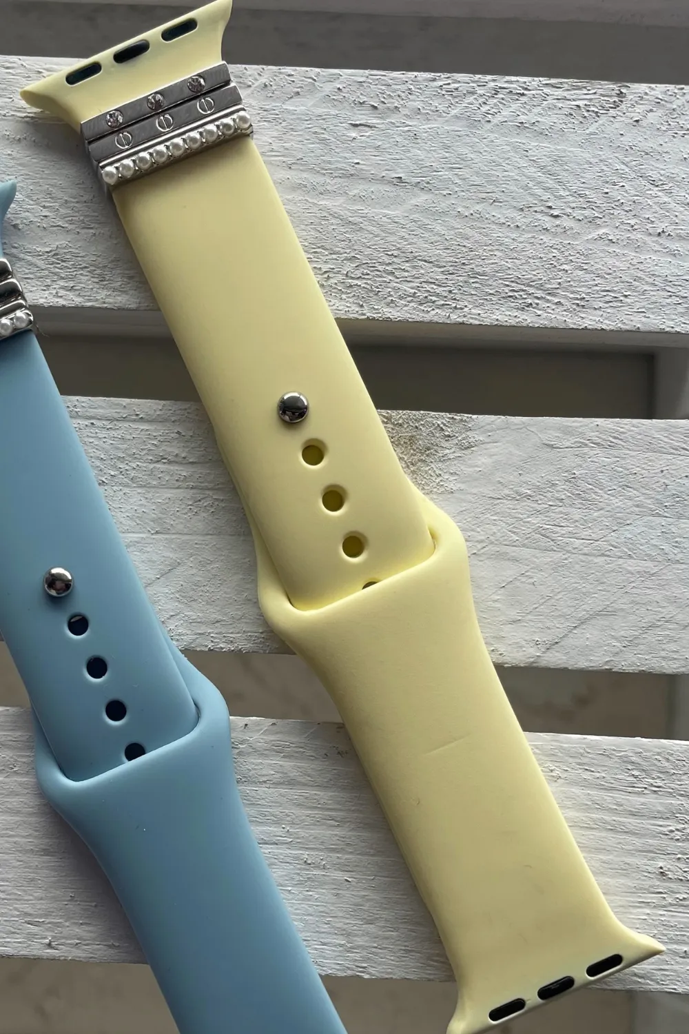 SILICONE APPLE WATCH BAND | PASTEL WITH JEWELS