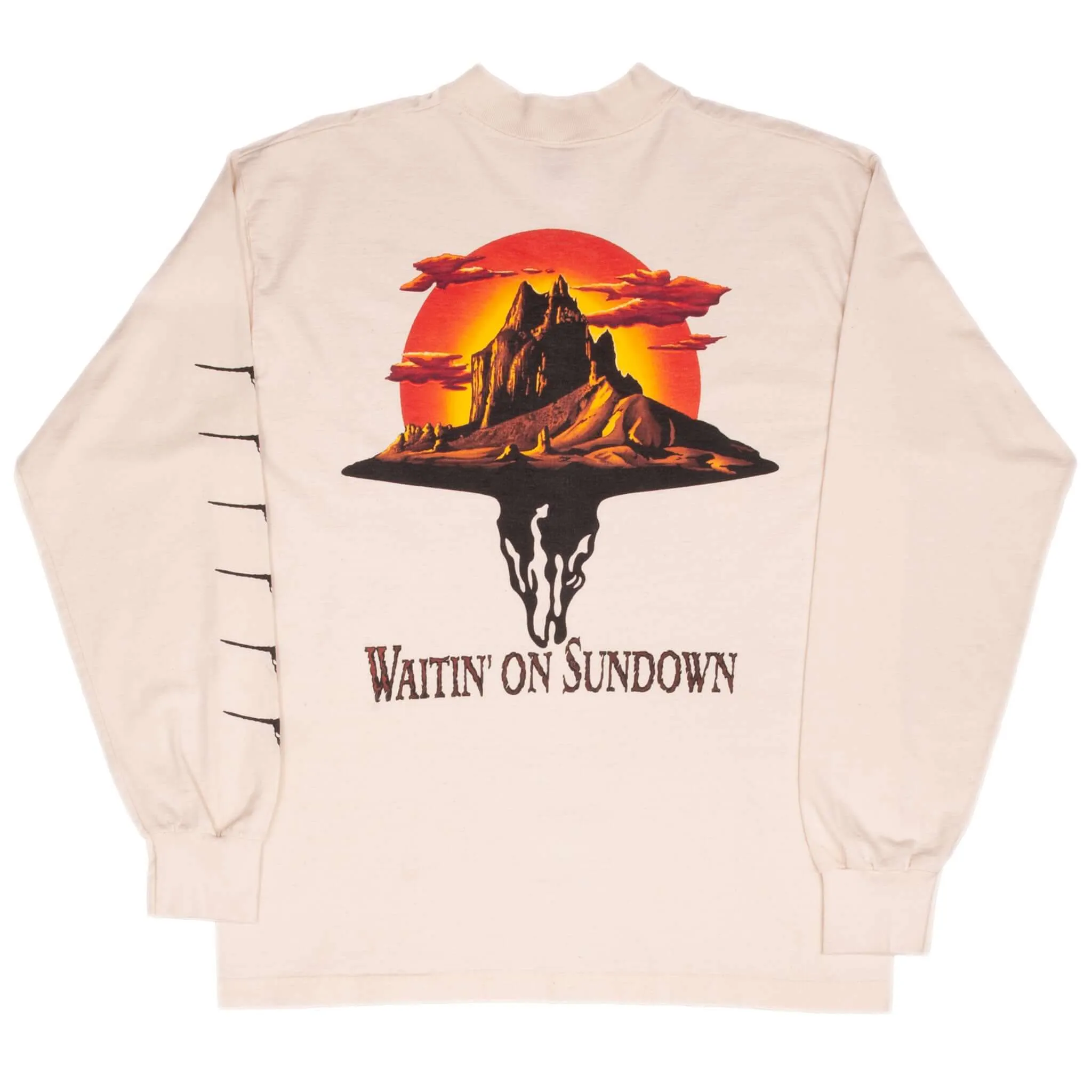 VINTAGE BROOKS & DUNN WAITING ON SUNDOWN 1990S LONG SLEEVE TEE SHIRT LARGE